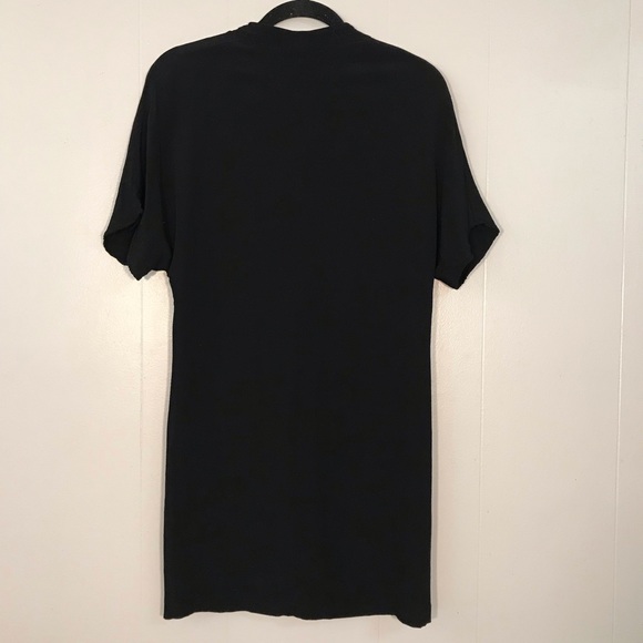 Zara Basic Short Sleeve Black Dress - Picture 3 of 5